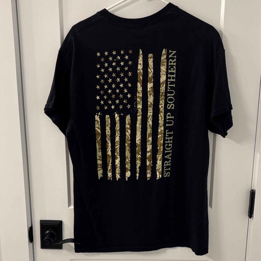 Straight Up Southern American Flag tshirt